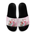 Pink Galah Christmas Australia Slide Sandals Watercolor Painting Aboriginal Art