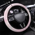 Pink Galah Christmas Australia Steering Wheel Cover Watercolor Painting Aboriginal Art