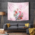 Pink Galah Christmas Australia Tapestry Watercolor Painting Aboriginal Art