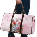 Pink Galah Christmas Australia Travel Bag Watercolor Painting Aboriginal Art