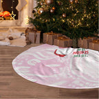 Pink Galah Christmas Australia Tree Skirt Watercolor Painting Aboriginal Art