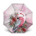 Pink Galah Christmas Australia Umbrella Watercolor Painting Aboriginal Art