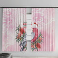 Pink Galah Christmas Australia Window Curtain Watercolor Painting Aboriginal Art