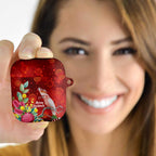 Australia Pink Cockatoo Christmas AirPods Case Aussie Native Flowers Merry Xmas - Red - Aussie Hoodie