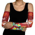 Australia Pink Cockatoo Christmas Arm Sleeves Aussie Native Flowers Merry Xmas - Red - Aussie Hoodie