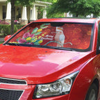 Australia Pink Cockatoo Christmas Auto Sun Shade Aussie Native Flowers Merry Xmas - Red - Aussie Hoodie
