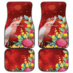 Australia Pink Cockatoo Christmas Car Mats Aussie Native Flowers Merry Xmas - Red - Aussie Hoodie