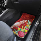 Australia Pink Cockatoo Christmas Car Mats Aussie Native Flowers Merry Xmas - Red - Aussie Hoodie