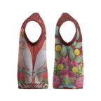Australia Pink Cockatoo Christmas Knitted V-Neck Vest Aussie Native Flowers Merry Xmas - Red - Aussie Hoodie