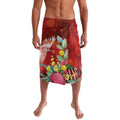 Australia Pink Cockatoo Christmas Lavalava Aussie Native Flowers Merry Xmas - Red - Aussie Hoodie
