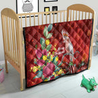 Australia Pink Cockatoo Christmas Quilt Aussie Native Flowers Merry Xmas - Red - Aussie Hoodie