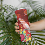 Australia Pink Cockatoo Christmas Skinny Tumbler Aussie Native Flowers Merry Xmas - Red - Aussie Hoodie