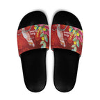 Australia Pink Cockatoo Christmas Slide Sandals Aussie Native Flowers Merry Xmas - Red - Aussie Hoodie