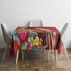 Australia Pink Cockatoo Christmas Tablecloth Aussie Native Flowers Merry Xmas - Red - Aussie Hoodie