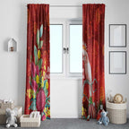Australia Pink Cockatoo Christmas Window Curtain Aussie Native Flowers Merry Xmas - Red - Aussie Hoodie