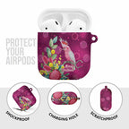 Australia Pink Cockatoo Christmas AirPods Case Aussie Native Flowers Merry Xmas - Pink - Aussie Hoodie