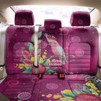 Australia Pink Cockatoo Christmas Back Car Seat Cover Aussie Native Flowers Merry Xmas - Pink - Aussie Hoodie