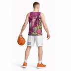 Australia Pink Cockatoo Christmas Basketball Jersey Aussie Native Flowers Merry Xmas - Pink - Aussie Hoodie