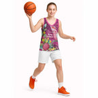 Australia Pink Cockatoo Christmas Basketball Jersey Aussie Native Flowers Merry Xmas - Pink - Aussie Hoodie