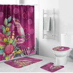 Australia Pink Cockatoo Christmas Bathroom Set Aussie Native Flowers Merry Xmas - Pink - Aussie Hoodie