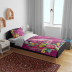 Australia Pink Cockatoo Christmas Bedding Set Aussie Native Flowers Merry Xmas - Pink - Aussie Hoodie