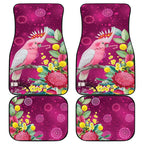 Australia Pink Cockatoo Christmas Car Mats Aussie Native Flowers Merry Xmas - Pink - Aussie Hoodie