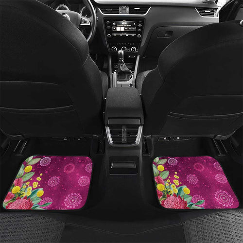 Australia Pink Cockatoo Christmas Car Mats Aussie Native Flowers Merry Xmas - Pink - Aussie Hoodie