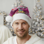 Australia Pink Cockatoo Christmas Santa Hat Aussie Native Flowers Merry Xmas - Pink - Aussie Hoodie