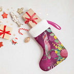 Australia Pink Cockatoo Christmas Stocking Aussie Native Flowers Merry Xmas - Pink - Aussie Hoodie
