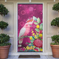 Australia Pink Cockatoo Christmas Door Cover Aussie Native Flowers Merry Xmas - Pink - Aussie Hoodie