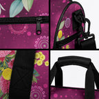 Australia Pink Cockatoo Christmas Duffle Bag Aussie Native Flowers Merry Xmas - Pink