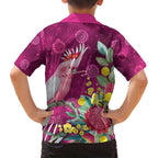 Australia Pink Cockatoo Christmas Family Matching Long Sleeve Bodycon Dress and Hawaiian Shirt Aussie Native Flowers Merry Xmas - Pink - Aussie Hoodie