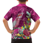 Australia Pink Cockatoo Christmas Family Matching Off The Shoulder Long Sleeve Dress and Hawaiian Shirt Aussie Native Flowers Merry Xmas - Pink - Aussie Hoodie
