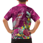 Australia Pink Cockatoo Christmas Family Matching Short Sleeve Bodycon Dress and Hawaiian Shirt Aussie Native Flowers Merry Xmas - Pink - Aussie Hoodie