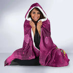 Australia Pink Cockatoo Christmas Hooded Blanket Aussie Native Flowers Merry Xmas - Pink - Aussie Hoodie
