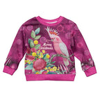 Australia Pink Cockatoo Christmas Kid Ugly Christmas Sweater Aussie Native Flowers Merry Xmas - Pink - Aussie Hoodie