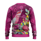 Australia Pink Cockatoo Christmas Ugly Christmas Sweater Aussie Native Flowers Merry Xmas - Pink - Aussie Hoodie