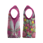 Australia Pink Cockatoo Christmas Knitted V-Neck Vest Aussie Native Flowers Merry Xmas - Pink - Aussie Hoodie