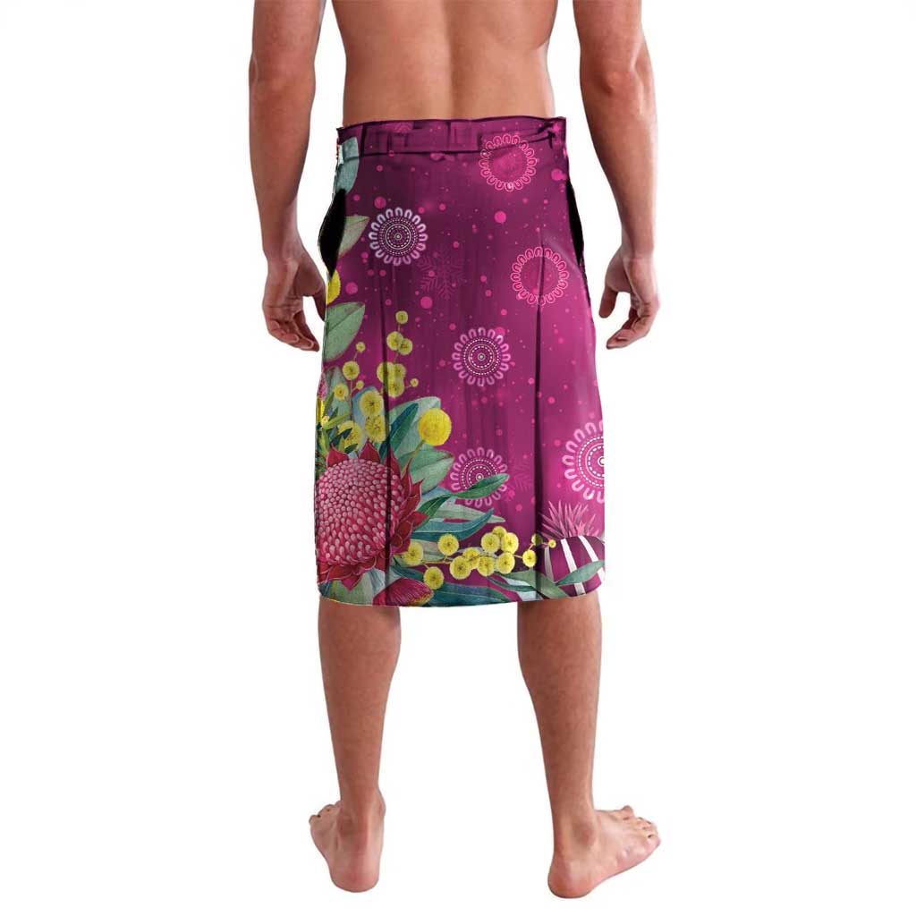 Australia Pink Cockatoo Christmas Lavalava Aussie Native Flowers Merry Xmas - Pink - Aussie Hoodie