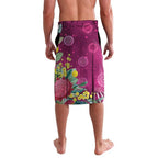 Australia Pink Cockatoo Christmas Lavalava Aussie Native Flowers Merry Xmas - Pink - Aussie Hoodie