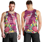 Australia Pink Cockatoo Christmas Men Tank Top Aussie Native Flowers Merry Xmas - Pink - Aussie Hoodie