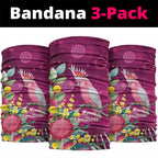 Australia Pink Cockatoo Christmas Neck Gaiter Aussie Native Flowers Merry Xmas - Pink - Aussie Hoodie
