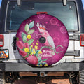 Australia Pink Cockatoo Christmas Spare Tire Cover Aussie Native Flowers Merry Xmas - Pink - Aussie Hoodie