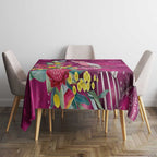 Australia Pink Cockatoo Christmas Tablecloth Aussie Native Flowers Merry Xmas - Pink - Aussie Hoodie