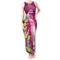 Australia Pink Cockatoo Christmas Tank Maxi Dress Aussie Native Flowers Merry Xmas - Pink - Aussie Hoodie