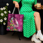 Australia Pink Cockatoo Christmas Tote Bag Aussie Native Flowers Merry Xmas - Pink - Aussie Hoodie