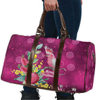 Australia Pink Cockatoo Christmas Travel Bag Aussie Native Flowers Merry Xmas - Pink - Aussie Hoodie