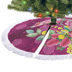 Australia Pink Cockatoo Christmas Tree Skirt Aussie Native Flowers Merry Xmas - Pink - Aussie Hoodie