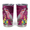 Australia Pink Cockatoo Christmas Tumbler Cup Aussie Native Flowers Merry Xmas - Pink - Aussie Hoodie