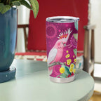 Australia Pink Cockatoo Christmas Tumbler Cup Aussie Native Flowers Merry Xmas - Pink - Aussie Hoodie